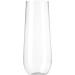 36 Pack Stemless Plastic Champagne Flutes - 9 Oz Clear Toasting Glasses | Shatterproof, Recyclable, BPA-Free - Munfix - Buy Online on SooperMarket.com