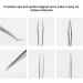 Ms.Queen Professional Eyelash Extension Tweezers Set - Straight and Curved Pointed Precision Crafted Tweezers for 3D-6D Volume False Eyelashes Extensions - 2 Pcs with Aluminum Storage Case - Buy Online on SooperMarket.com