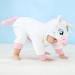 COOKY.D Baby Hooded Rompers | Winter Flannel Jumpsuit Pajamas | 18-24 Months | White - Buy Online on SooperMarket.com