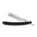 B ker Manufaktur Solingen Barber's Choice Razor with a Durable Carbon Steel Blade - Black Plastic Handle Classic