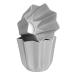 Zerodeko 2pcs Octagonal Cake Mold Baking Pan Baking Cup Tartlets Pans Cupcake Baking Mold Chocolate Mini 7.5x7.5x6.5cm Silver
