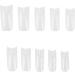 TRIXES French Clear Acrylic Nail Tips - 500 x Nail Extensions in Coffin and Square Shape for DIY Manicure and Gel Vanish - Transparent - Buy Online on SooperMarket.com