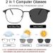 Buy Hoodg Blue Light Glasses for Men & Women - UV400 Computer Lens Eyewear | Gaming Radiation Protection | Direct Shipping - Buy Online on SooperMarket.com
