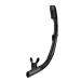 AQUA A DIVE SPORTS Dry Snorkel Easy Breath Diving Snorkel for Snorkeling Scuba Diving Freediving Swimming with Top Dry Valve and Food Grade Silicone Mouthpiece for Adult Youth All black