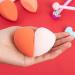 Housoutil Heart-Shaped Makeup Sponge Set - 6 Boxes of Highlighter & Eyeshadow Applicators for Flawless Skin Care | Travel-Friendly Makeup Tools - Buy Online on SooperMarket.com