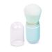 Retractable Kabuki Brush Travel Makeup Brush Cute Capsule-shape Blush Brush Foundation Brush Suitable for Liquid Foundation Pressed Powder Contour Cream Blue
