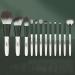 Buy DFHBFG Set of 12 Makeup Brushes Complete Loose Powder & Eye Shadow Brush Set International Shipping Available - Buy Online on SooperMarket.com