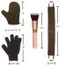 4 Pack Self Tanning Kit with Mitt, Back Applicator, Exfoliating Glove & Face Tanner Brush - Brown - Buy Online on SooperMarket.com