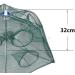 Goture Portable Folded Fishing Net with 12 Holes and 100 Feet Rope - Ideal for Catching Fish, Shrimp, Minnows, Crayfish, and Crabs - Buy Online on SooperMarket.com