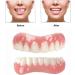 Fake Teeth Upper and Lower Veneer Dentures (2PCS) for Men and Women - Buy Online on SooperMarket.com