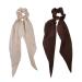 GETACOTA 10 Pieces Hair Scrunchies Bowknot Satin Chiffon Ribbon Elastics - Vintage Ponytail Holder Ties for Women - Buy Online on SooperMarket.com