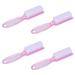 Yebeauty Nail Brush Fingernail Cleaner 4 Pack - Hand and Toe Scrubbing Brush for Pedicure - Clear Pink Plastic Nail Scrubber - Buy Online on SooperMarket.com