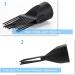 2 Pcs Hair Dryer Diffuser Comb Attachment Nozzles - Black - Buy Online on SooperMarket.com