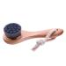 1PC Facial Cleansing Brush Manual Face Brush Bamboo Charcoal Bristles Wooden Handle for Washing Face Pore Exfoliation Wash Makeup Massaging Brush