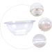 Didiseaon 2 Pcs Lace Washbasin Bathroom Face Basin Cleaning Basin for Home Washing Basin for Face Home Face Basin Vegetable Wash Bowl Baby Wash Bowl Washing Dishes Tub Pp Portable Wash Basin 23x23cmx2pcs Transparentx2pcs - Buy Online on SooperMarket.com