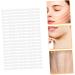 Baluue 80pcs V-type Lift Face Pasters Brow Lift Tape Temporary Bands Face Tape Synthetic Rubber 4.00X0.90X0.10CM Transparent - Buy Online on SooperMarket.com