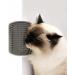 Cat Self Groomer Wall Corner Massage Comb for Long & Short Fur Cats - Grey - Buy Online on SooperMarket.com
