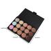 15 Colors Cream Contour Foundation Concealer Palette Kit with 11pcs Bamboo Brush - Buy Online on SooperMarket.com