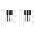Gogogmee 1 Set Mascara Tube Empty Mascara Clear Mascara Lip Plumper Gloss Clear Toiletry Containers Abs
