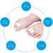 Washable Toe Separators Bunion Corrector 5 Pairs - Reduce Calluses, Relieve Pain - White - Buy Online on SooperMarket.com