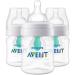 Philips AVENT SCF400/34 Anti-Colic Bottle with Insert 4oz 3pk  Clear
