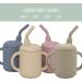 LoveyLu Silicone Sippy Cup with Straw - Spill-Proof Toddler Cup, Drop-Proof Handles, Microwave & Dishwasher Safe - 2 Pack (Pebble) - Buy Online on SooperMarket.com