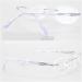 Ranara Women's Silver Metal Glasses with Replacement Bars & Rhinestone Accessories - Shop Stylish Eyewear - Buy Online on SooperMarket.com