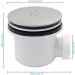 Convenient & Shower Trap Shower Waste Trap Shower Trap Plastic for All Standard Shower Trays Shower Drain - Buy Online on SooperMarket.com