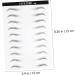 DOITOOL 4 Sheets Authentic Eyebrows Stickers Eyebrow Makeup Tools Eyebrow Stickers 3d Patch Water Proof - Buy Online on SooperMarket.com