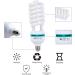 85W Aqirui CFL Daylight Spiral Softbox Bulb (5500K) E27 Socket for Studio Photography - 1 Pack - Buy Online on SooperMarket.com