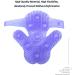 Topwon Palm Shaped Massage Glove - 360-Degree Metal Roller Ball for Cellulite Reduction - Purple - Buy Online on SooperMarket.com