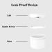 Draderch 12-Pack 50ml White Empty Jars with Lids - Ideal for Cosmetics Creams Lotions Essential Oils | Mini Spatula & Labels Included - Buy Online on SooperMarket.com
