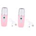 Baluue 2 Pcs Hydrating Instrument Face For Skin Hydration Mist Beauty Sprayer Facial Mister Abs Pink