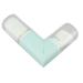 Dual Retractable Powder Brush Portable Makeup Brush Ergonomic 360 Degree Rotation for Travel (Blue)
