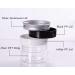 120 ml Plastic Cosmetic Containers with Silver Aluminum Caps - Pack of 6 | Perfect for Creams Lotions Ointments & Makeup - Buy Online on SooperMarket.com