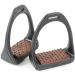 Shires Compositi REFLEX Stirrups (691) Shock Absorbent Colours - Adult (4.75") Black-Black Adult (4.75") - Buy Online on SooperMarket.com