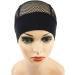 YANTAISIYU Black Crochet Wig Cap Headband with Adjustable Weaving Base - 1pc - Buy Online on SooperMarket.com
