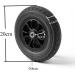 Wheelchair Front Wheel 2Pcs Front Wheel Disabled Wheelchair Solid Spare Tire 8Inch Replacement Wheels for Walker Power Wheelchair Accessory - Buy Online on SooperMarket.com