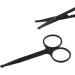CXAFQ 2Pcs Professional Small Ear Nose Hair Scissors with Curved Safety Blades & Rounded Tip for Trimming Small Details Facial Hair Trimming Nasal Hair(Black) - Buy Online on SooperMarket.com