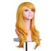 LFMDJF 70cm Wavy Red Wig | Synthetic Hairpieces for Women | Versatile Colors: Black Purple Pink Blue | 28 Inches Silver - Buy Online on SooperMarket.com