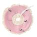 DERCLIVE Small Pet Elizabeth Collar Protective Circle Nursing Ring for Guinea Pig Rabbit Sugar Glider Pink/Blue L. Pink
