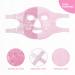 CONBELLA Pink Cooling Face Mask for Dark Circles, Puffiness, Migraines, Headache, Stress, Redness, Acne - Hot/Cold Therapy for Women and Men - Buy Online on SooperMarket.com