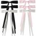 Hair Clip Bow Y2K Style Balletcore Long Bow Flat Clips Balletcore Hairpin Bow Elegant Hair Clip for Bunches D type 6 piece set - Buy Online on SooperMarket.com