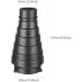 Aluminium Conical Studio Snoot Kit with Grid, Filters for Bowens Mount Flash Light - Buy Online on SooperMarket.com