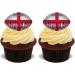 15x ENGLAND RUGBY BALLS Premium Edible Stand Up Rice Wafer Cake Toppers D1 BALL - Buy Online on SooperMarket.com
