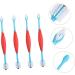 Angoily 4pcs Dual-head Pet Household Puppy Tools Teeth Manual Cleaners for Double-end Convenient Tooth - Buy Online on SooperMarket.com