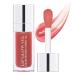 GL-Turelifes Plumping Lip Gloss Oil  Hydrating Lip Gloss Tinted Lip Balm Lip Care Transparent Lip Oil  Lip Glow Oil Non-sticky Glitter Shine Primer Lip Tint Long Lasting Nourishing (012Rosewood)