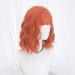 BGHJUE Short Orange Wig - 35cm Full Straight Bob 80% Density Colored Frontal Wigs for Women - International Shipping Available - Buy Online on SooperMarket.com