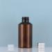 Tianzd 3-Piece 150ml Brown Plastic Bottles Set with Silver Screw Caps & Orifice Reducers - Essential Oil Make-Up Remover & Cosmetics Container with Funnel - International Shipping Available - Buy Online on SooperMarket.com