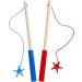 Colorful Duck Fishing Set - 12 Ducks & 2 Wooden Rods for Fun International Shipping! - Buy Online on SooperMarket.com